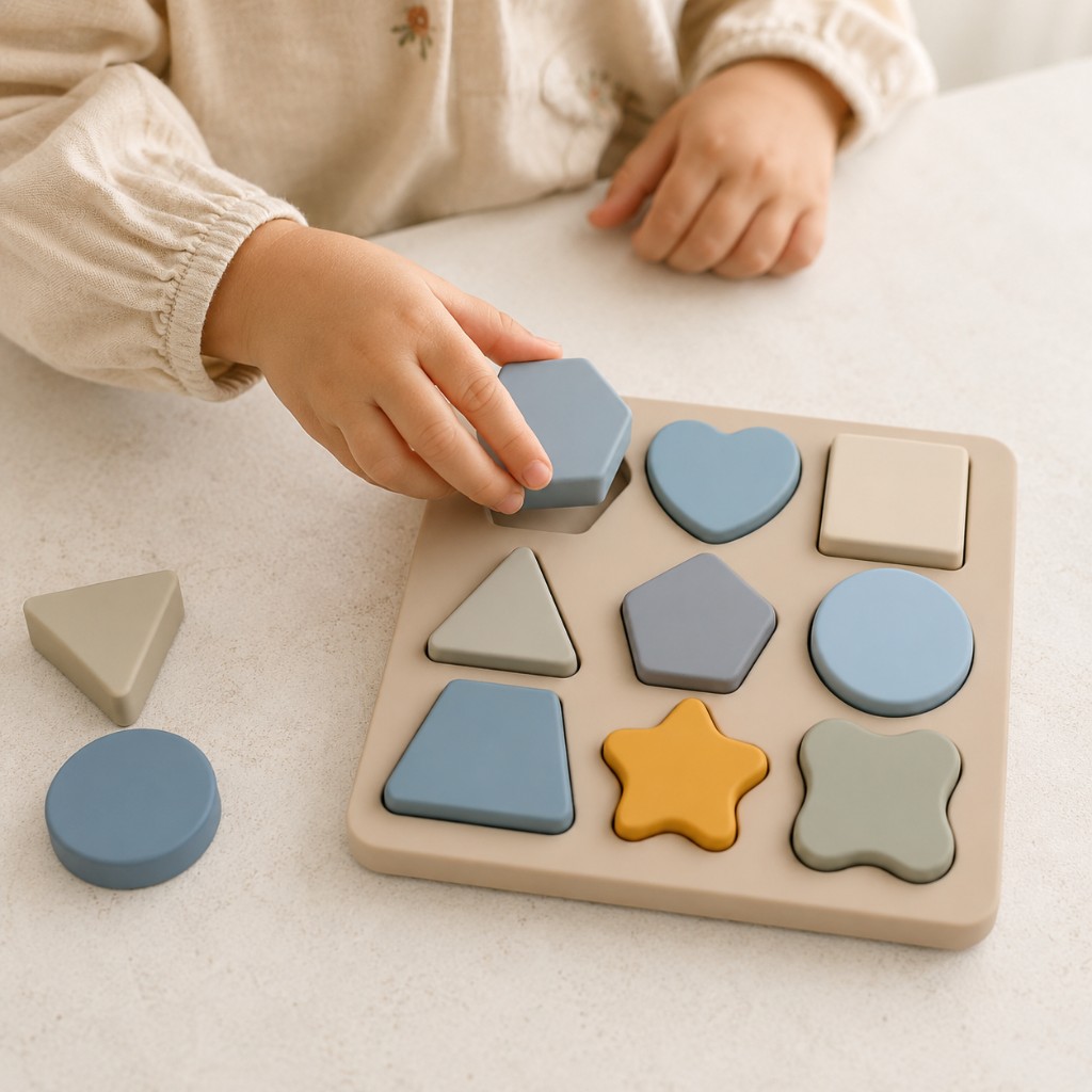 Vormen puzzel studio productfoto